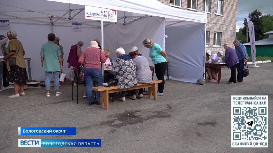 Больше 1000 жителей Вологодского округа прошли обследования по проекту «Шаг к здоровью»