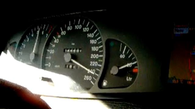 eine kurze stück 245km/h mir unsern Opel Omega