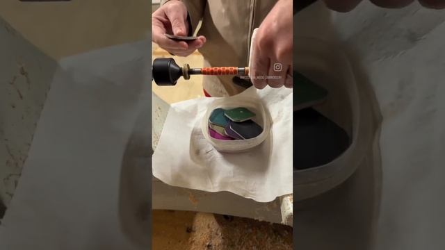Turning a 3d printed mold on BambuLab X1 filled with TotalBoat epoxy