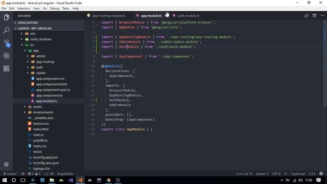 #10 Alterando rotas (Laravel 5.5 + JWT + Angular 4.4)