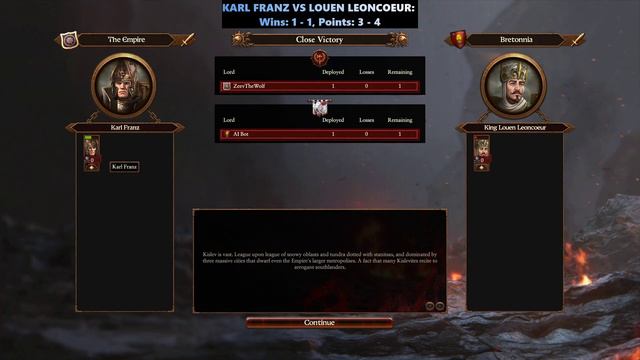 Total War Warhammer 3: Emperor Karl Franz vs King Louen Leoncoeur | Legendary Lord Champion Series