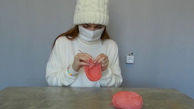 Вязание салфетки крючком. Этап 5