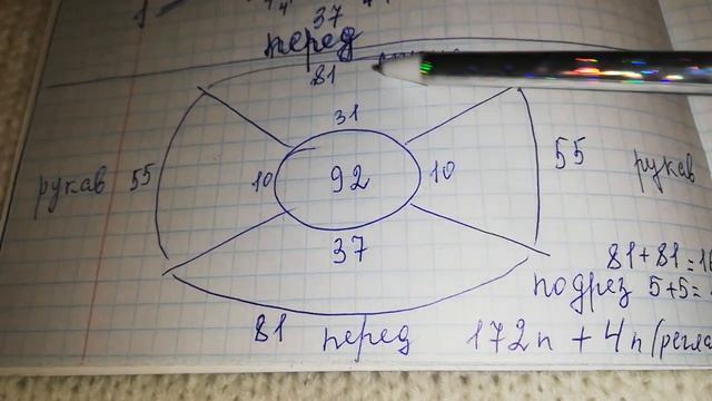 Базовый свитер спицами реглан сверху на размер 54-56