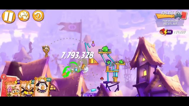 Angry birds 2 clan battle 17 July 2023 (melody and red 2x) melody 5 times used#ab2 clan battle toda