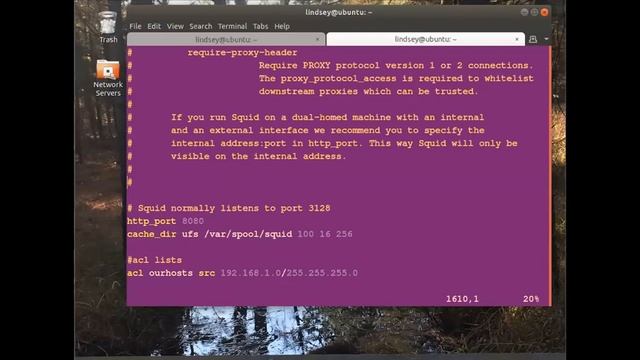 Configuring Squid Web Proxy Server on Ubuntu.