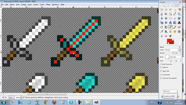 How to Make A Minecraft Texture Pack using Gimp [HD]