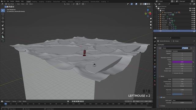 Обучающее видео Blender — Создание штормового океана