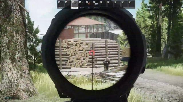 Escape from Tarkov DOLG в лесу.