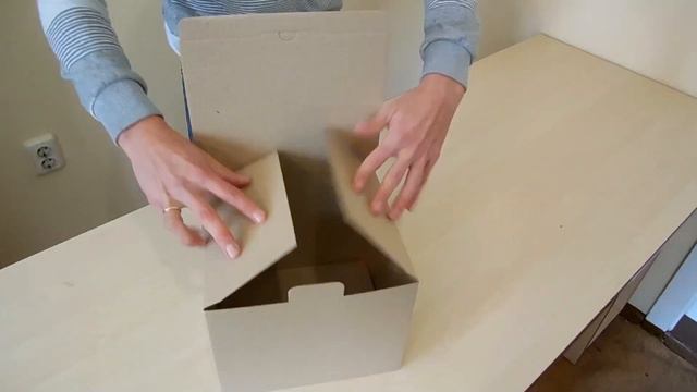 Как собрать самосборную коробку (на примере коробки размером 235x200x180 мм.) ?