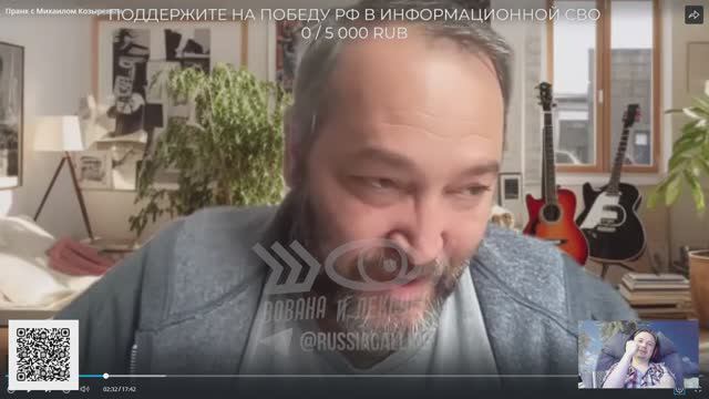 Михаил Козырев у "Вована и Лексуса" косвенно желает смерти русским, произносит нацистские речёвки.