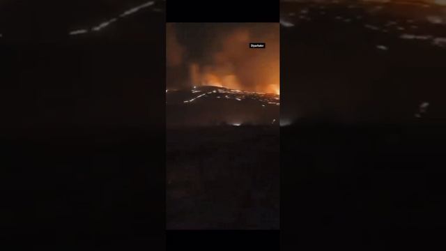 В турецком Диярбакыре вспыхнул мощный пожар.