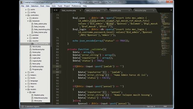 Tutorial CodeIgniter Multi Insert Data Ke Database