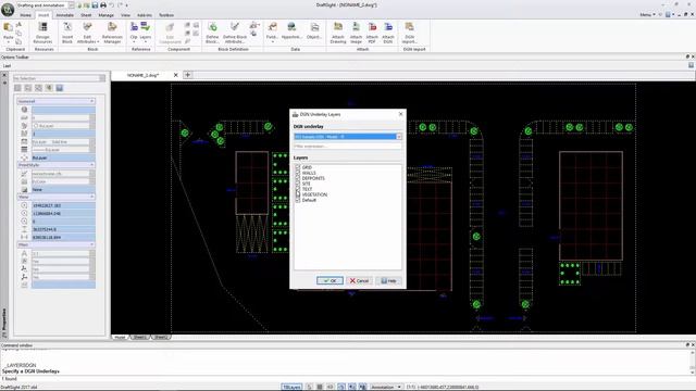 DraftSight 2017: Attach DGN