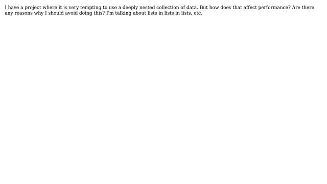 Does document "depth" affect CouchDB performance?