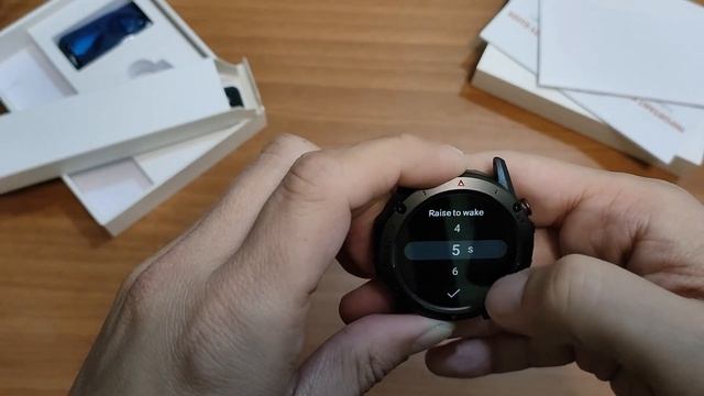 NX9 smartwatch unboxing and quick menu view