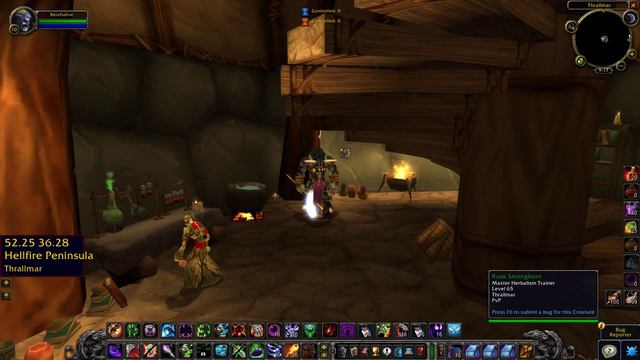 Master Herbalism Trainer Location WoW TBC Classic (Horde)