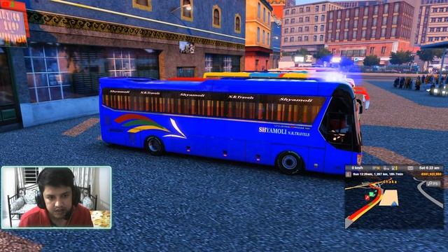 Shyamoli Hyundai Universe Bus Dhaka to Darjeeling GMT BD Map ETS 2 Live Stream