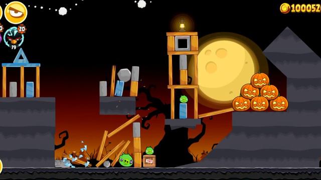 angry birds seasons Trick or treat levels 1-15