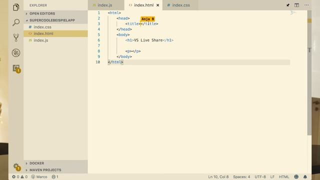 VS Code - ortsunabhängige Zusammenarbeit mit VS Live Share, Remote Pair programming
