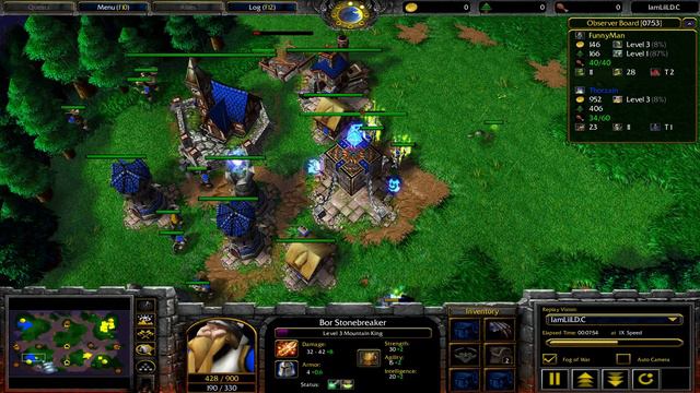Warcraft 3 : Thorzain (Hu) vs Still (Orc) on Echo Isles