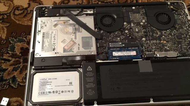Upgrade Macbook Pro 13 15 Hard Drive to SSD Crucial M500 M550 OS X Yosemite 2011 2012 10 Install