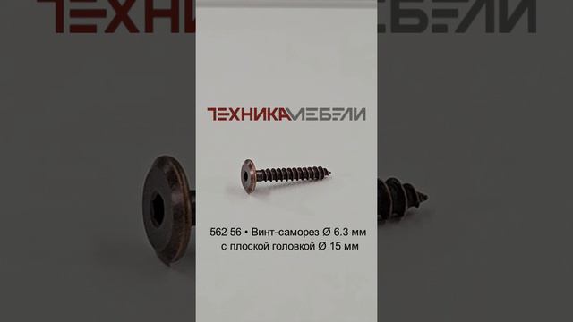 562 56 • Винт-саморез Ø 6.3 мм с плоской головкой Ø 15 мм шорт