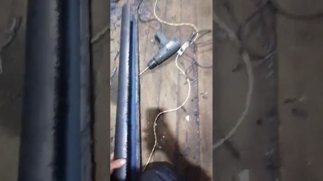Часть 2. Как разрезать пластиковые пнд Трубы для лыж на самодельные Волокуши для Мотособаки