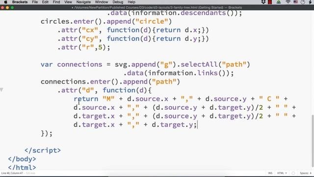 Family Tree using D3.js From D3.js Course - Part 2