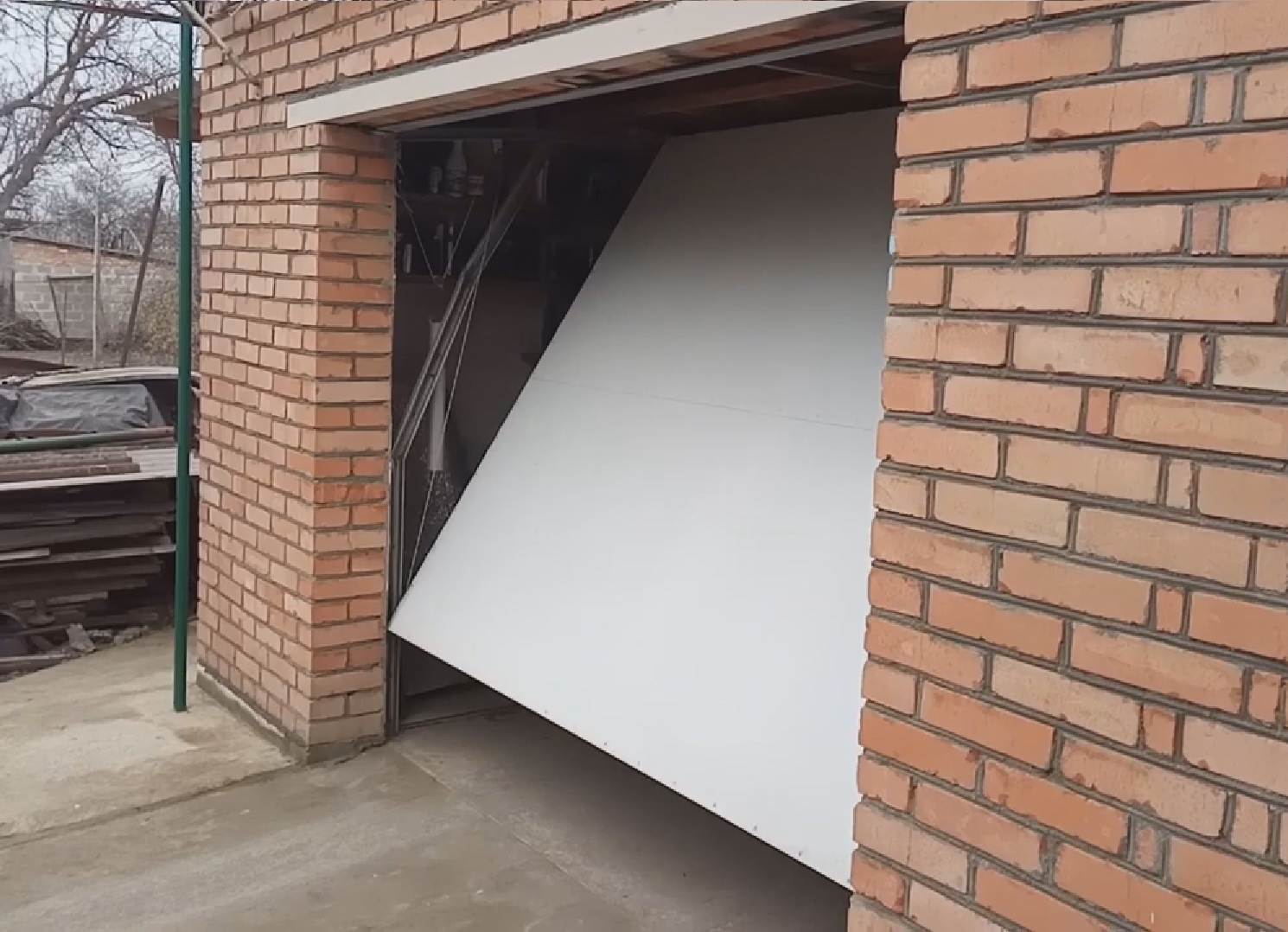 гаражные ворота с схемой подкл.