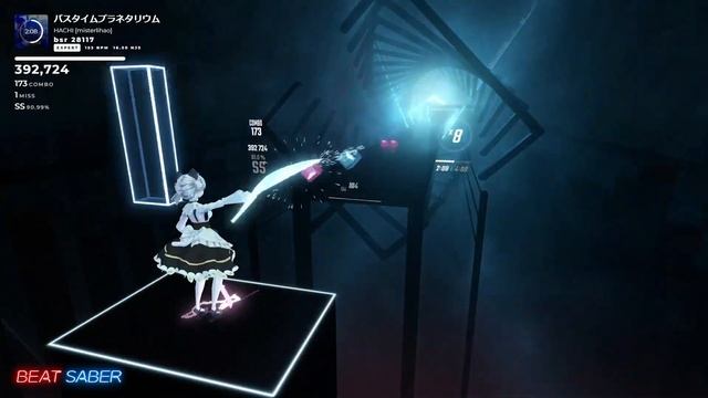 【BeatSaber】バスタイムプラネタリウム / HACHI【低スペックPCとOculus Quest 2だけでトラッキング】