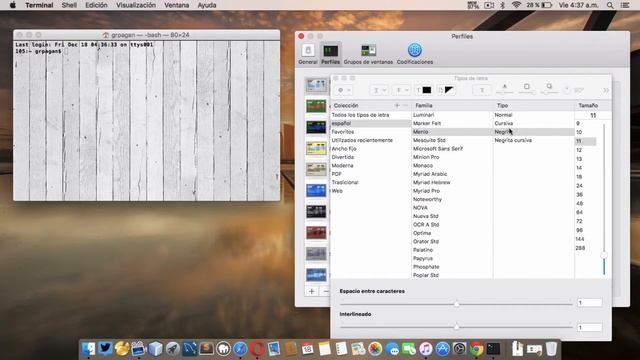 Modificar Terminal de MAC - Imagen de Fondo - Transparencia y Colores