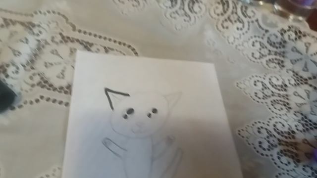 рыжего кота рисуем