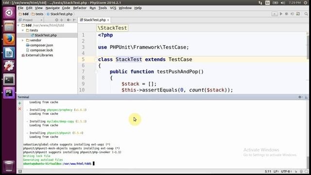 TDD using PHPStorm
