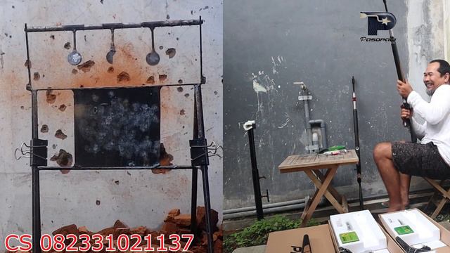 PASOPATI BIGGAME STAINLESS CHAMBER MERAH, SENAPAN BANG JUNAIDI MAGAZIN OD 27