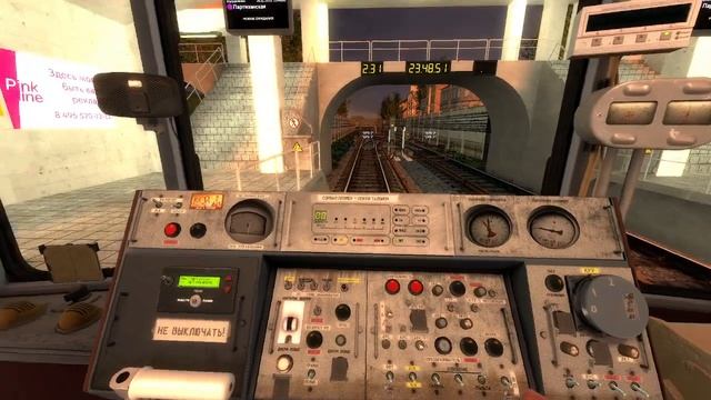 Поездка на 81/717 714 по pink line I Garry's Mod Metrostroi