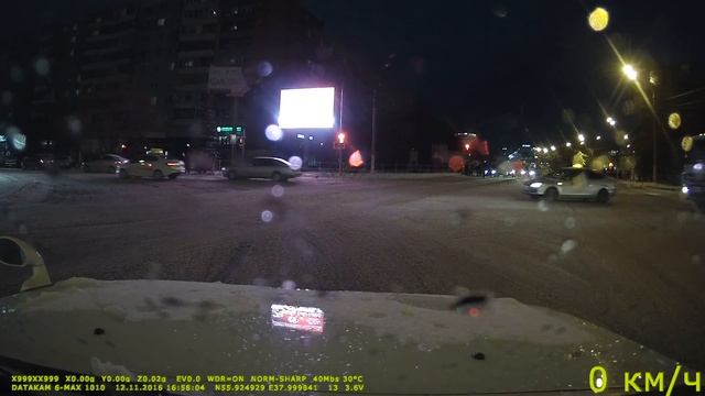 Ночная запись видеорегистратора DATAKAM 6 MAX