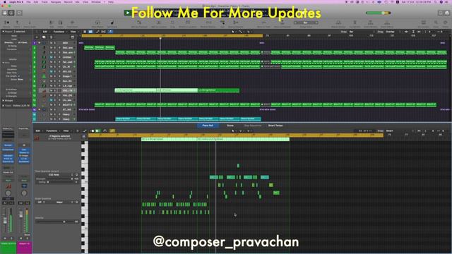 Solo Violin Bgm | Bgm Covers | Pravachan Traize | Logic Pro X