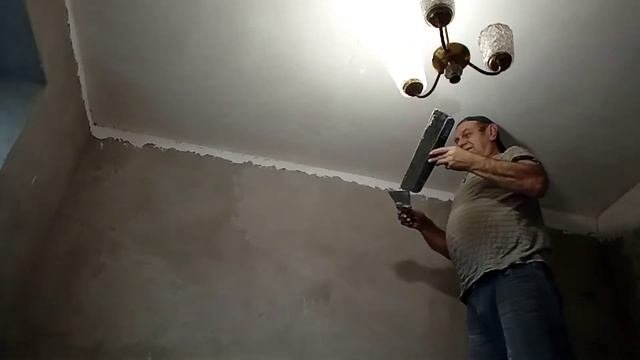 Второй слой стартовой  шпаклёвки