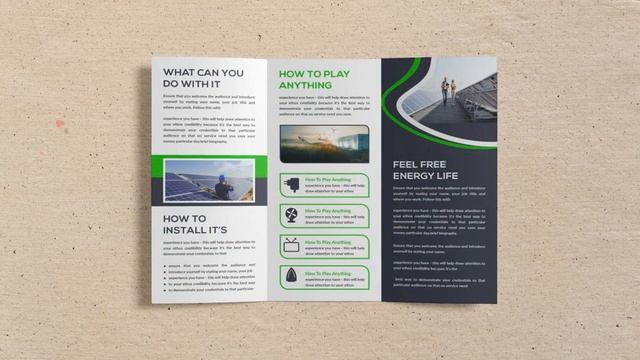 Brochure Design: Brochure - Solar Energy Tri-Fold