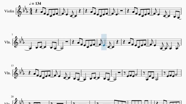 Violin Sheet Music: How to play Go Down On You by The Memories
