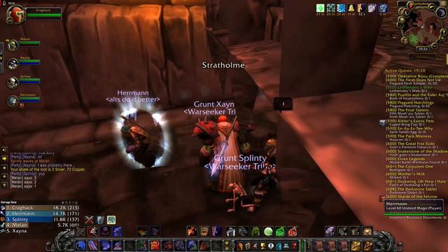 WoW Classic/ Warrior Level 60/Horror in Stratholme