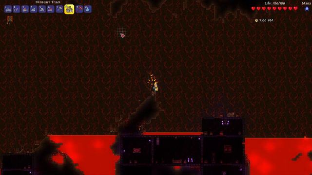 Amethyst hook does its best diamond hook impersonation in Terraria