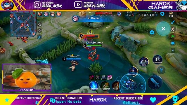 ?LIVE DE HONOR OF KINGS  SUBINDO DE ELO COM INSCRITOS #3k