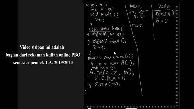Kelas dan Object Bagian III - Pemrograman Berorientasi Objek