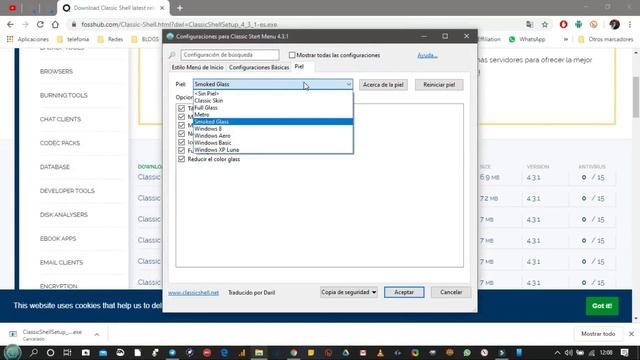 Cómo tener el menú de Windows 7, XP, Aero, en tu Windows 10