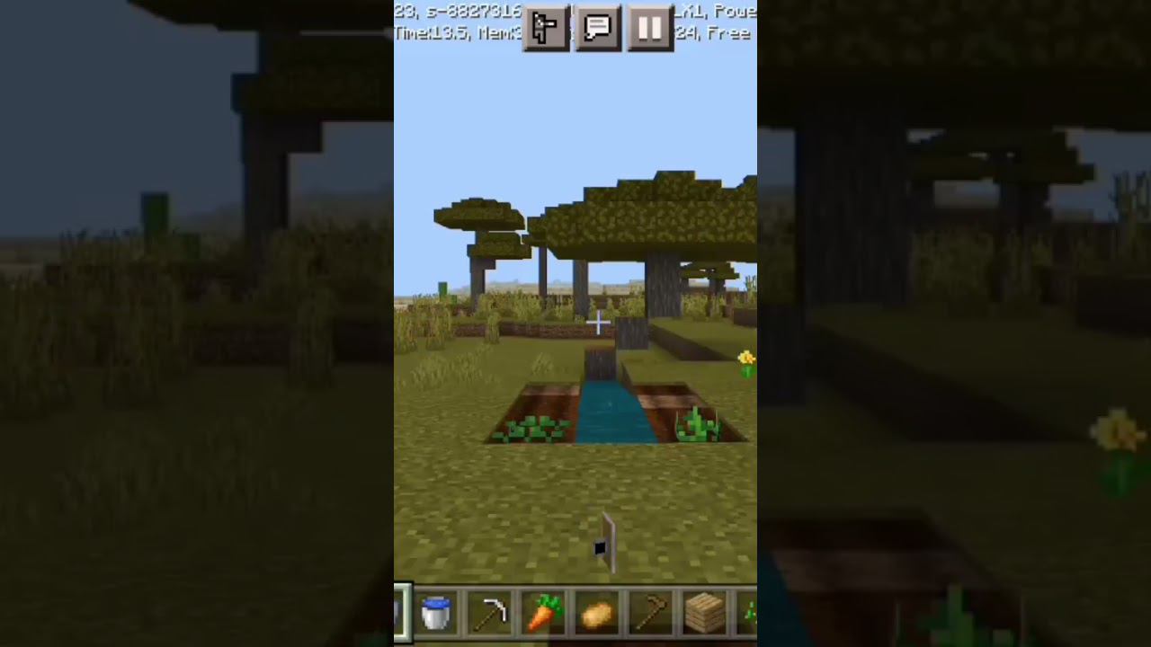 что быстрее растет #minecraft #shorts #рек #майнкрафт