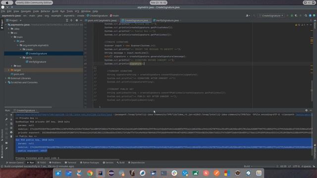 How to create PublicKey, privateKey, Signature and VerifySignature