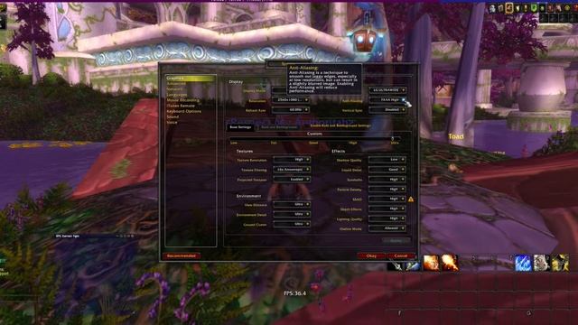 World of Warcraft on a MacBook Pro 15" - Getting The Best Framerate While Maintaining Quality