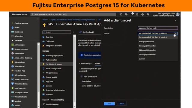 Fujitsu Enterprise Postgres 15 for Kubernetes - Demo