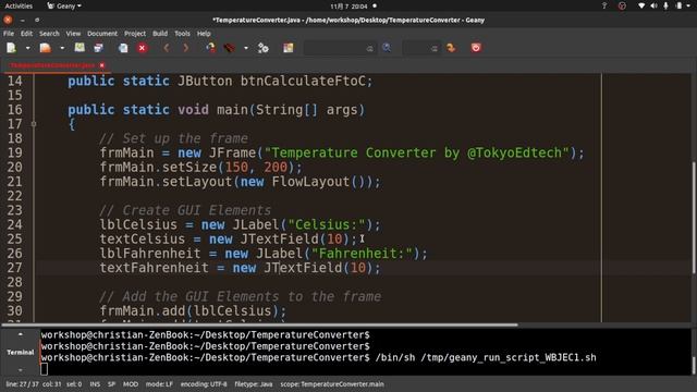 Java Tutorial: Simple GUI App (Temperature Converter)